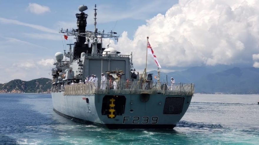 Royal Navy ship HMS Richmond visits Vietnam